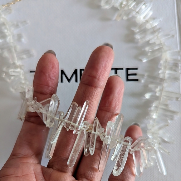 TEMPÊTE Raw Crystal Choker Necklace - Picture 7 of 8